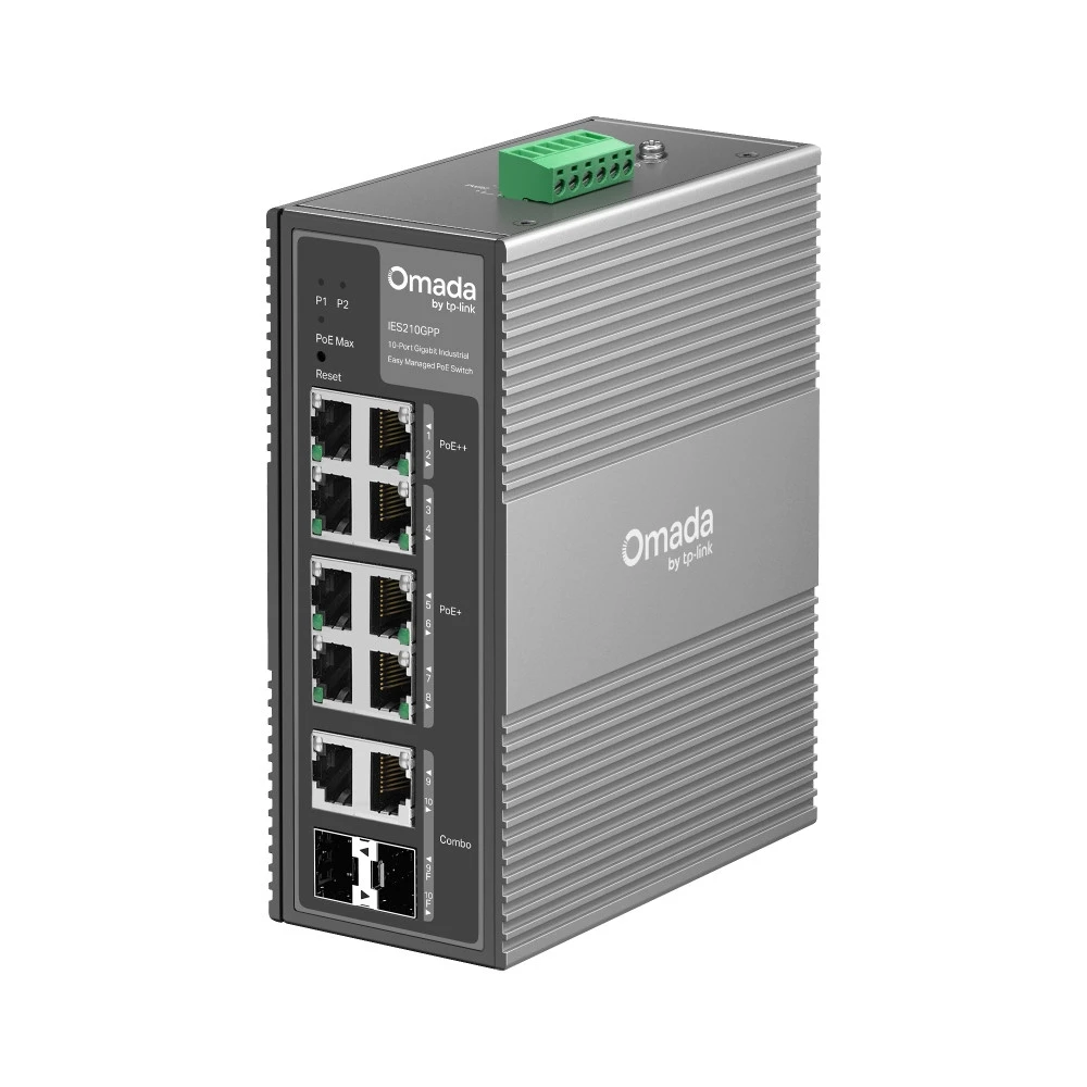Коммутатор TP-Link IES210GPP IES210GPP(UN) 1000 Base-T (1000 мбит/с), 2 SFP порта