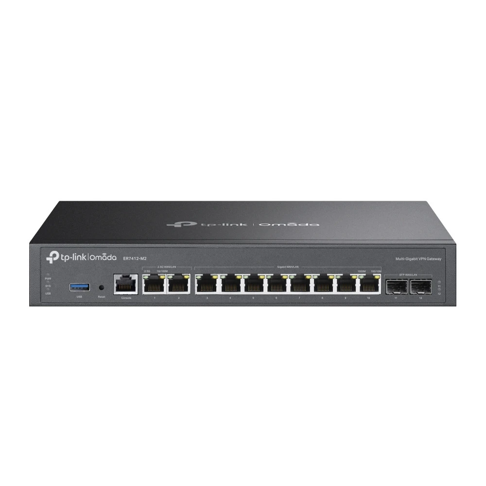 Маршрутизатор TP-Link ER7412-M2 ER7412-M2(UN) 10/100/1000 Base-TX (1000 мбит/с)