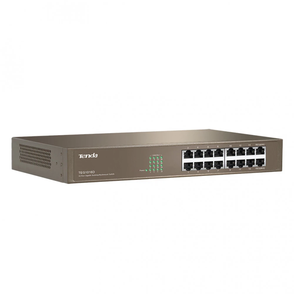 Коммутатор TENDA TEG1016D 1000 Base-TX (1000 мбит/с)
