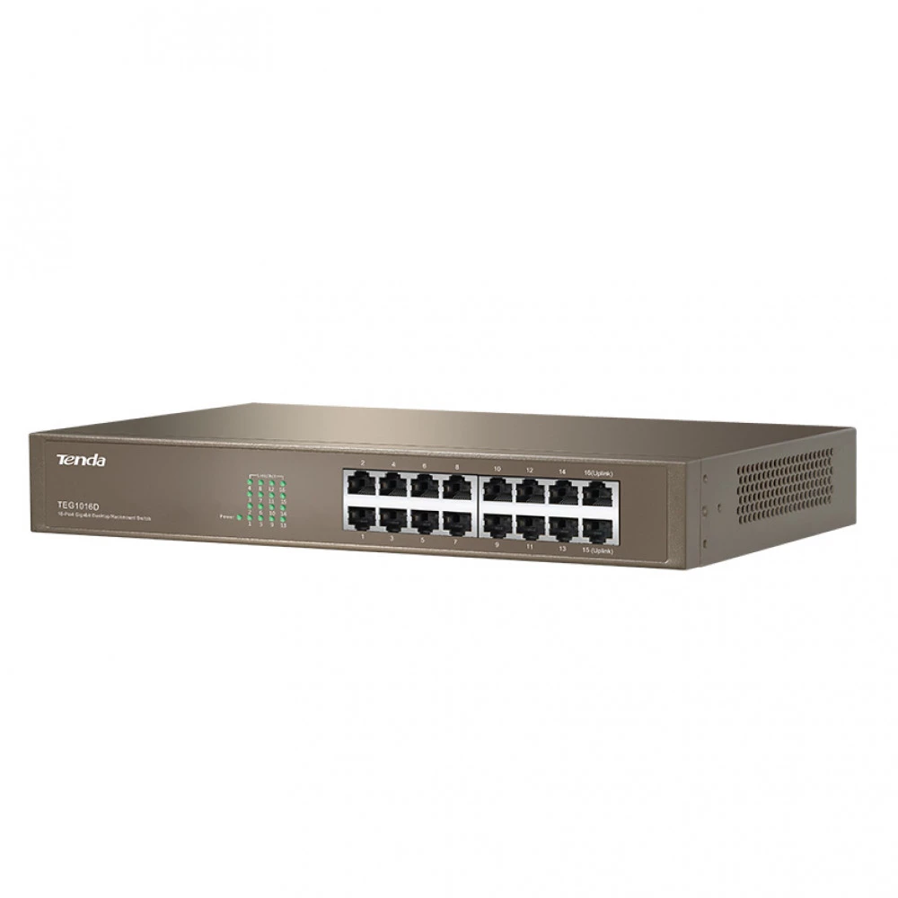Коммутатор TENDA TEG1016D 1000 Base-TX (1000 мбит/с)