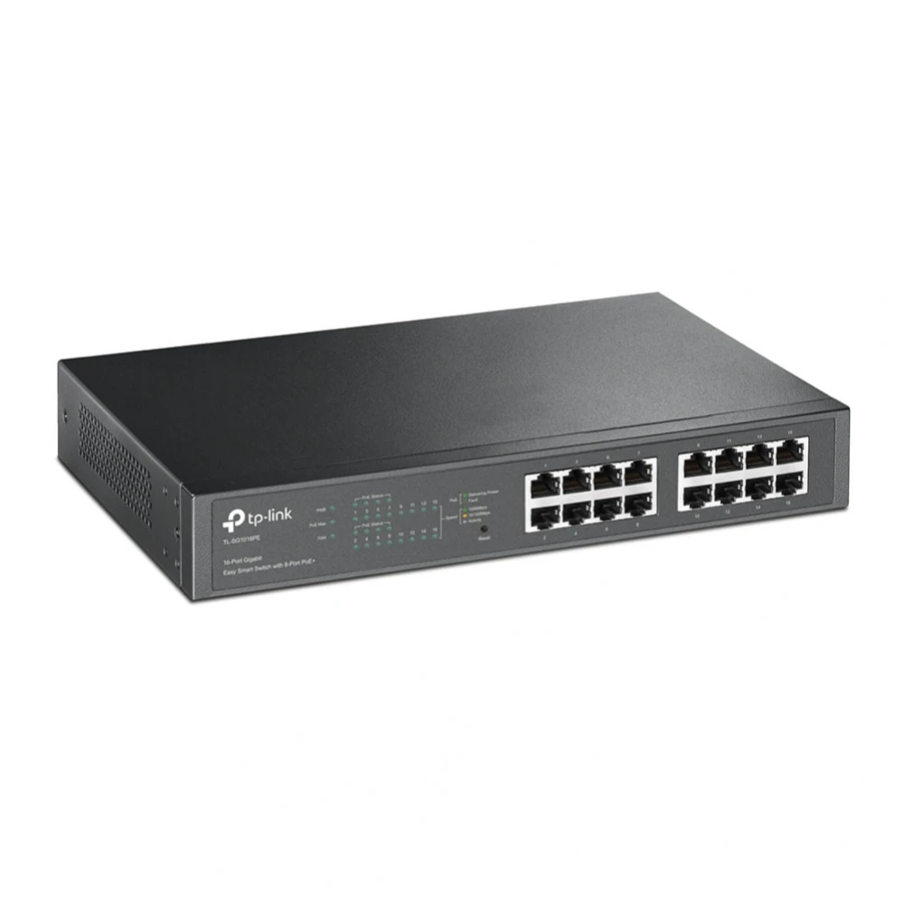 Коммутатор TP-Link TL-SG1016PE V2.0/3.0/4.0/5.0 1000 Base-TX (1000 мбит/с)
