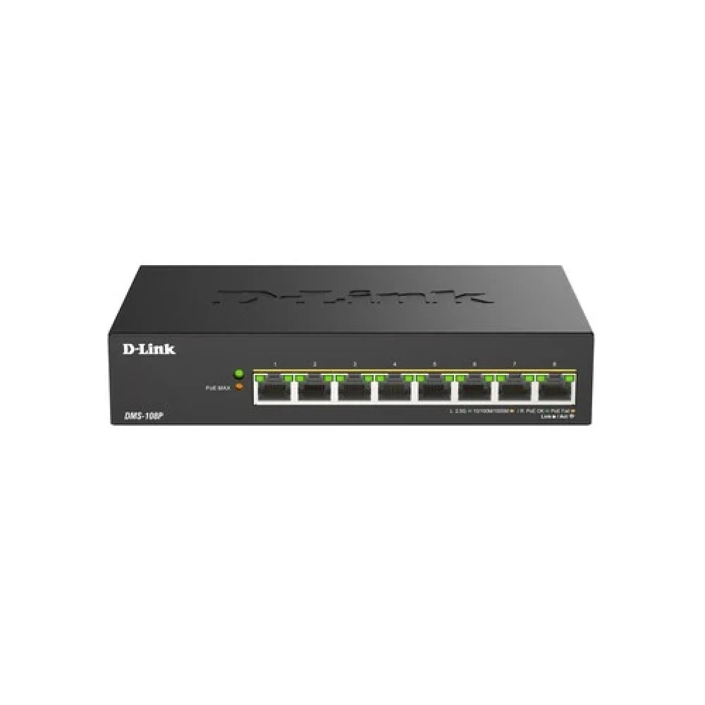 Коммутатор D-link DMS-108P/A1A 2.5 GBase-T (2500 мбит/с)