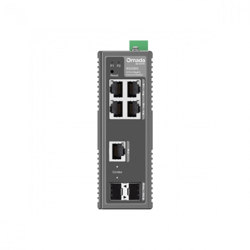 Коммутатор TP-Link IES206G(UN) 1000 Base-T (1000 мбит/с), 2 SFP порта