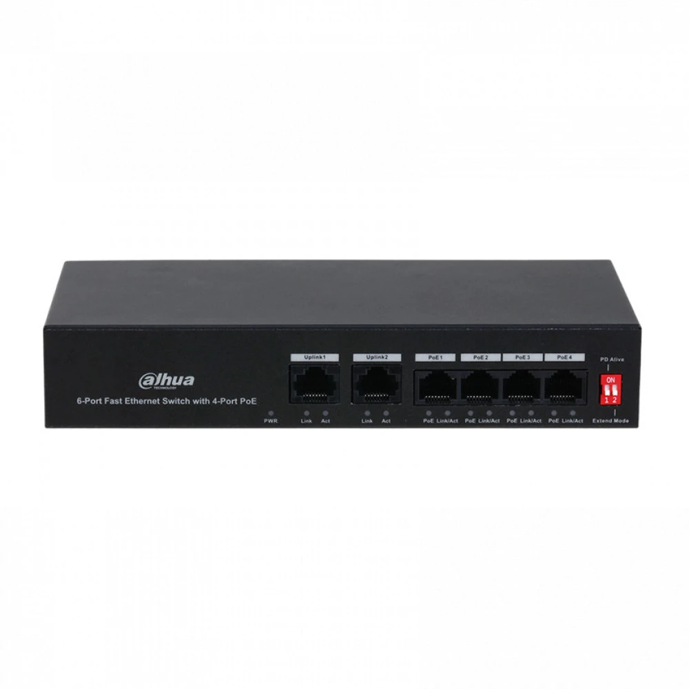 Коммутатор Dahua DH-S3006-4ET-36 100 Base-T (100 мбит/с)