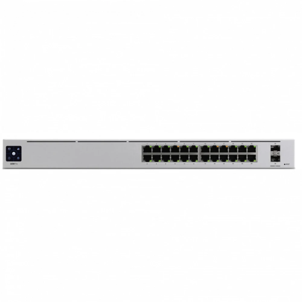 Коммутатор Ubiquiti USW-Pro-HD-24-PoE 2.5 GBase-T (2500 мбит/с), 2 SFP порта