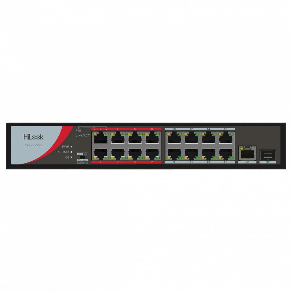 Коммутатор HiLook NS-0318P-130(B) 100 Base-TX (100 мбит/с), 1 SFP порт