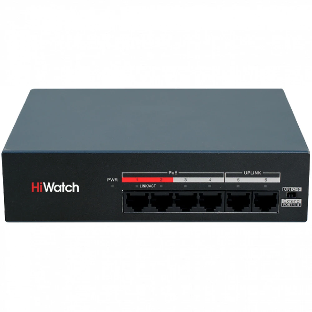 Коммутатор HiWatch DS-S0106-MP 100 Base-T (100 мбит/с)