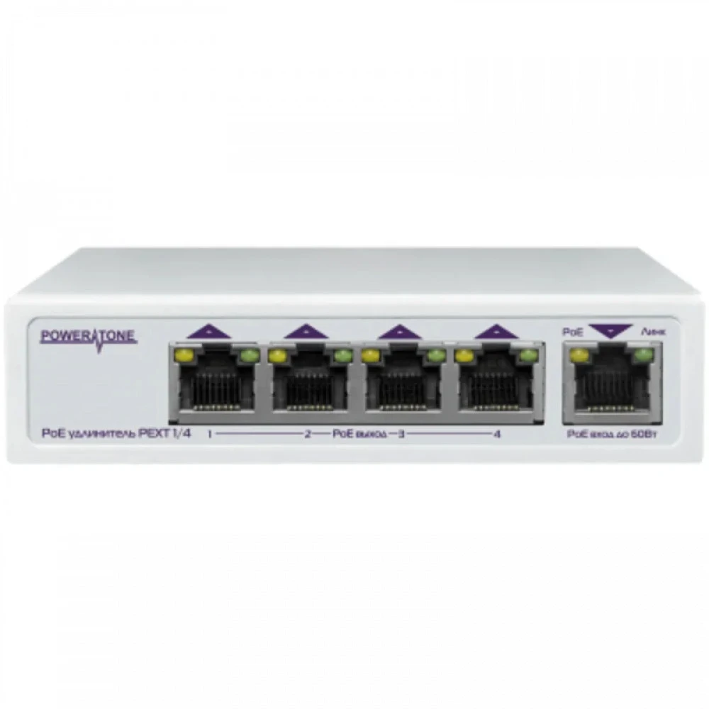 Аксессуар для сетевого оборудования PowerTone PEXT 1/4 PoE удлинитель