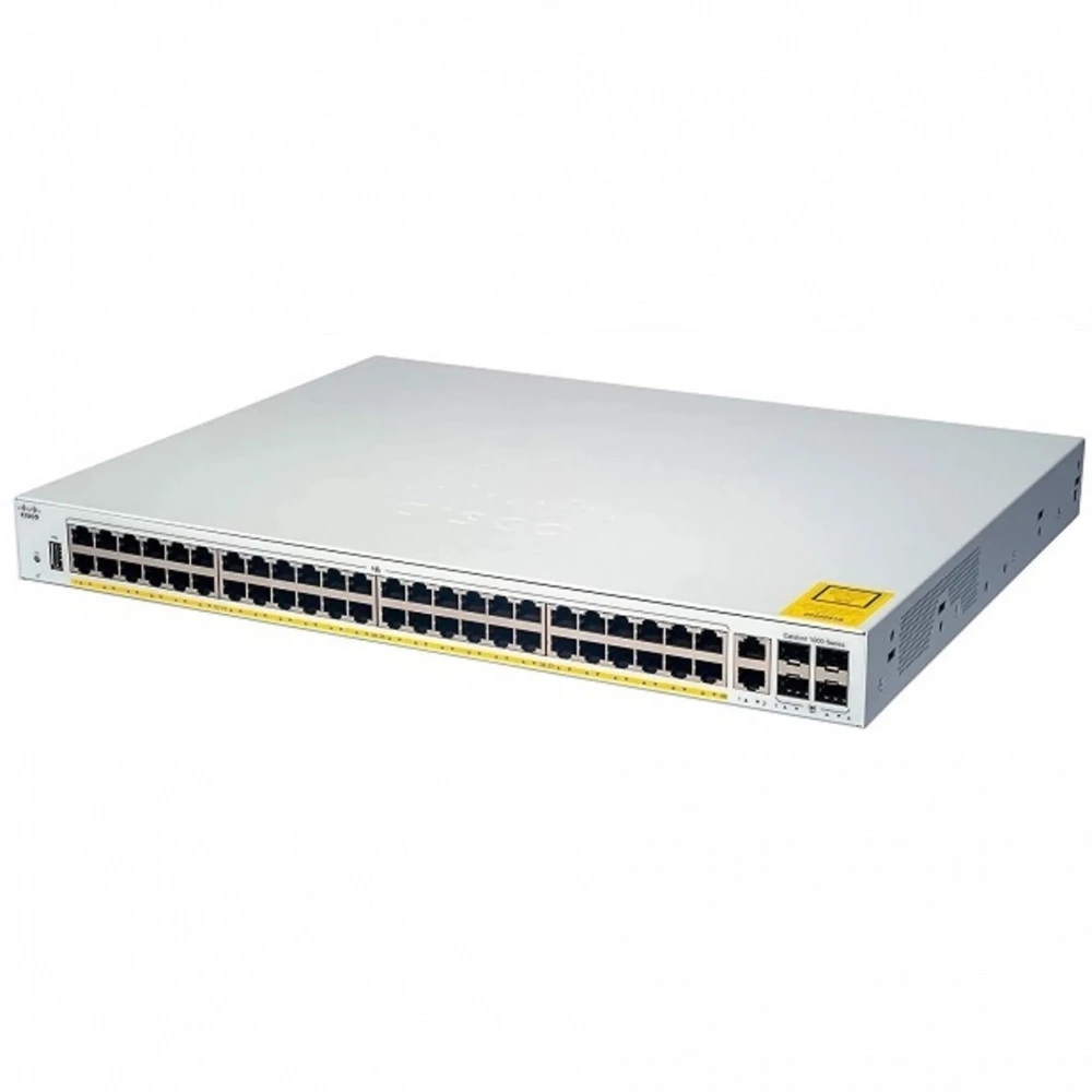 Коммутатор Cisco C1000-48P-4G-L(new) 1000 Base-T (1000 мбит/с), 4 SFP порта