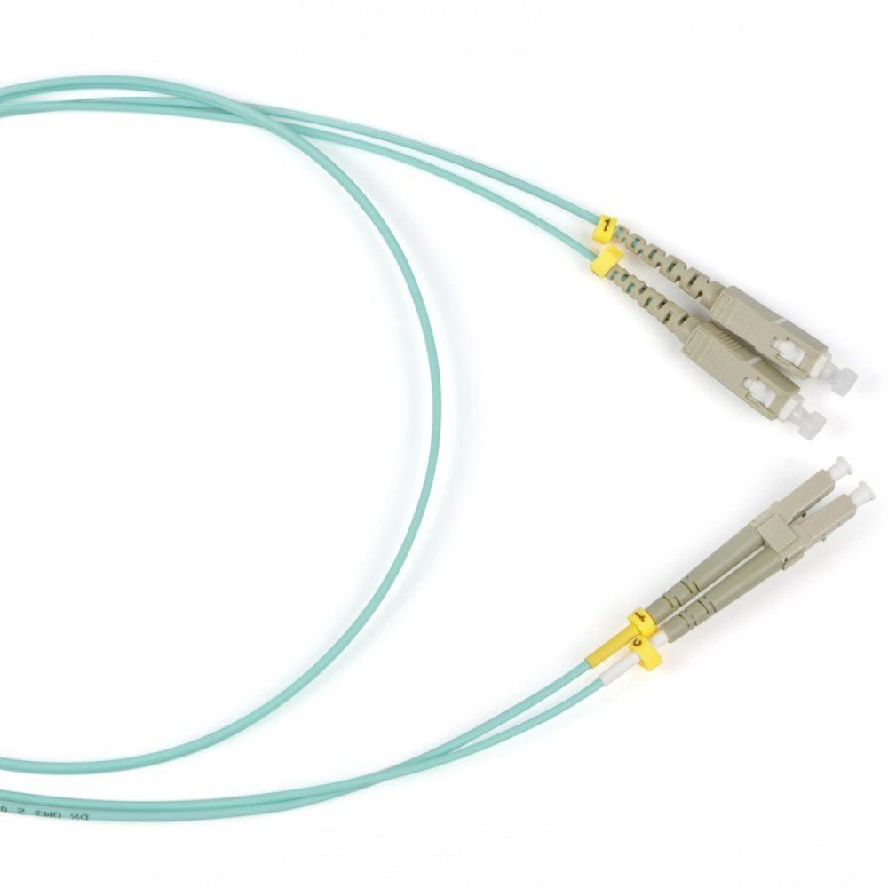 Оптический патч-корд Hyperline FC-D2-503-LC/PR-SC/PR-H-3M-LSZH-AQ
