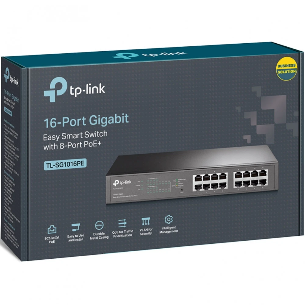 Коммутатор TP-Link TL-SG1016PE 1000 Base-TX (1000 мбит/с)