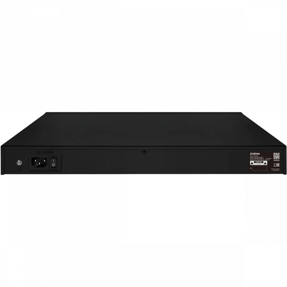 Коммутатор Digma DSP248G-2S-R800 DSP248G-2S-R800 V1 1000 Base-T (1000 мбит/с), 2 SFP порта