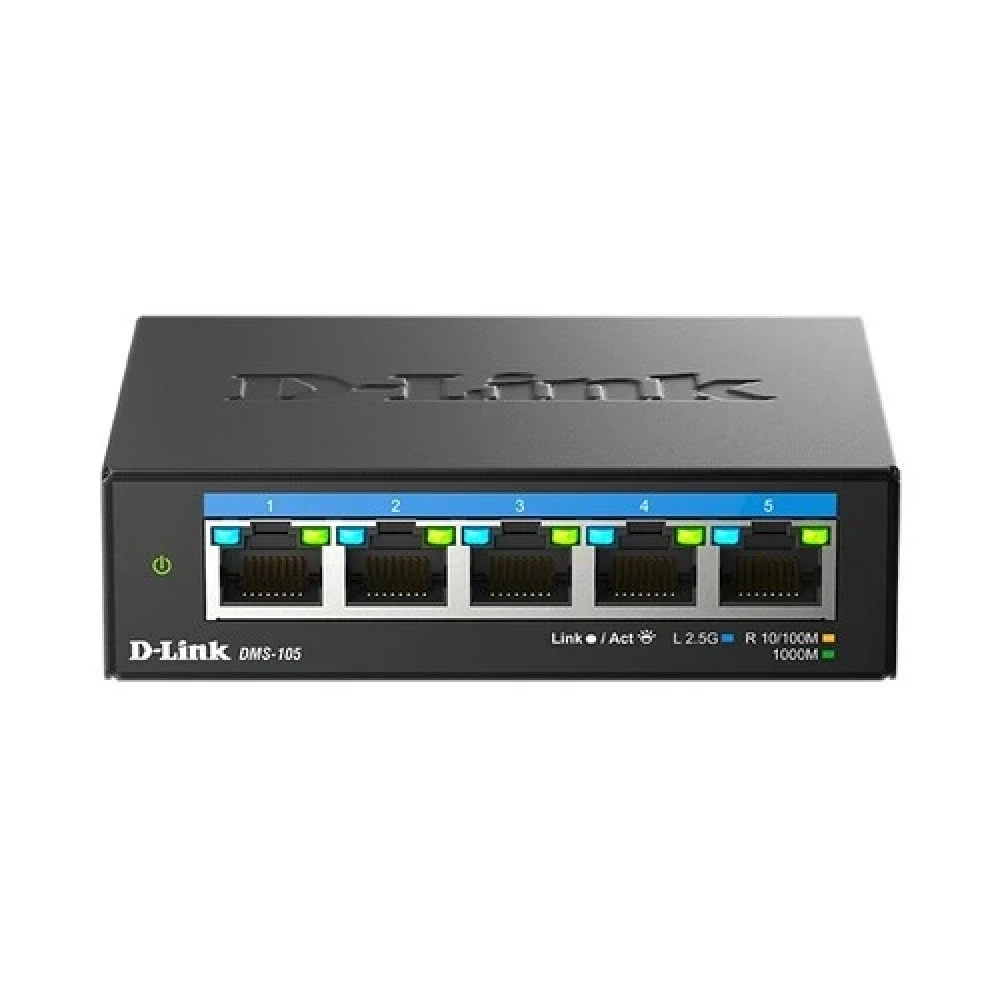 Коммутатор D-link DMS-105/A2A 2.5 GBase-T (2500 мбит/с)