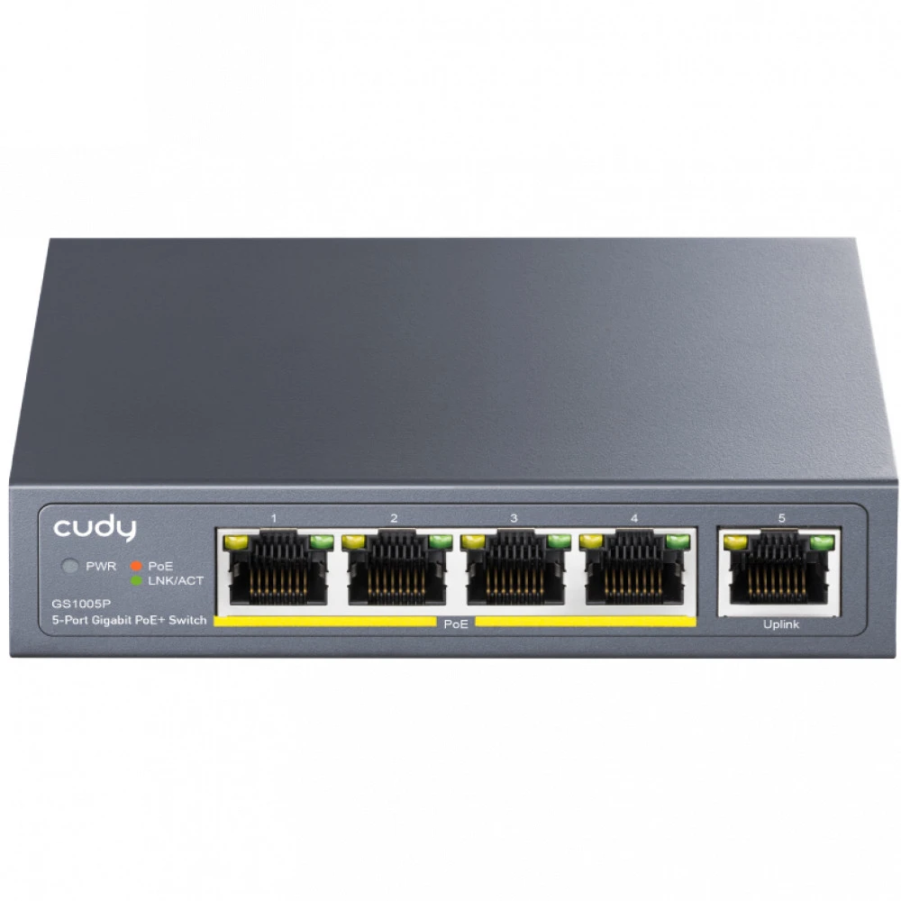 Коммутатор CUDY GS1005P 1000 Base-TX (1000 мбит/с)