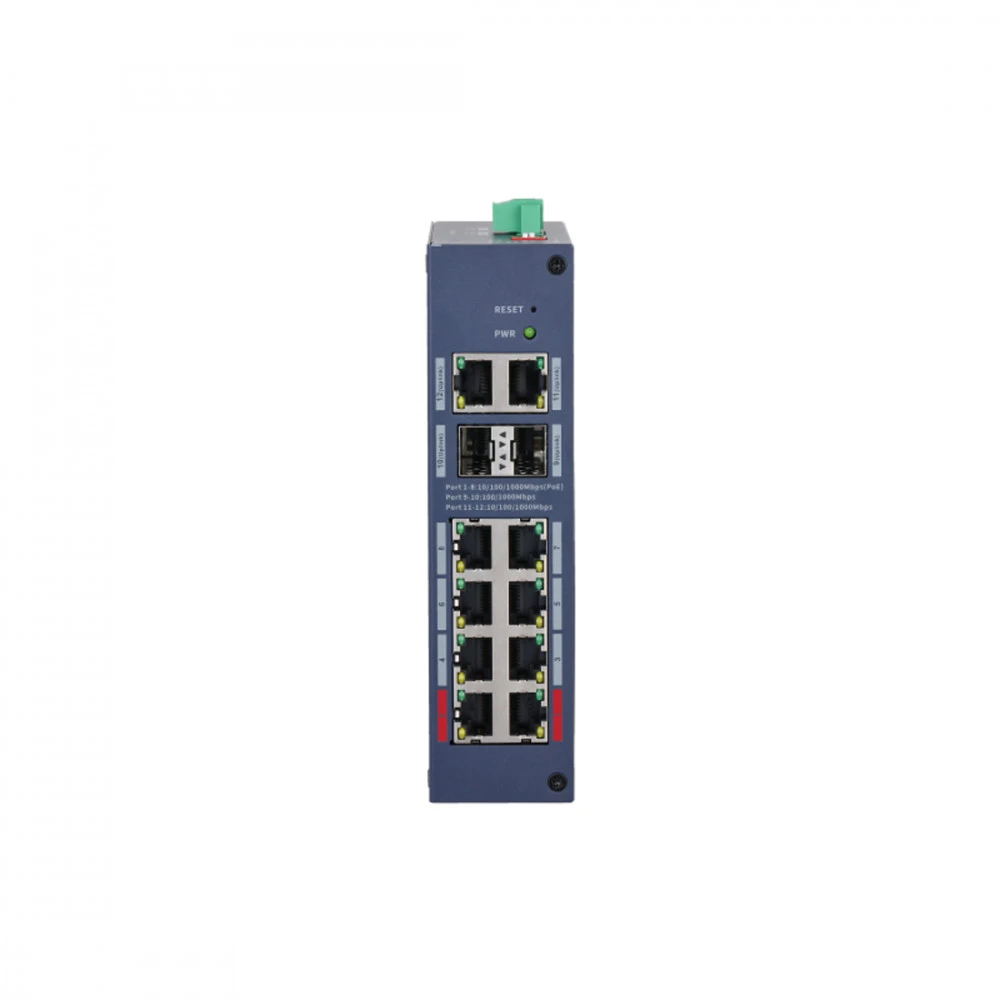Коммутатор Dahua DH-CHS4212-8GT-110 1000 Base-T (1000 мбит/с), 2 SFP порта