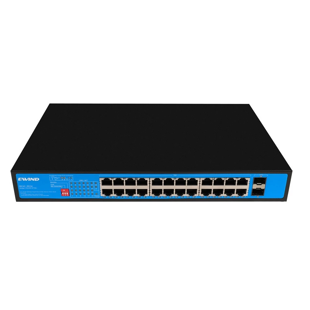 Коммутатор EWIND EW-S1926CG-AP 24 1000 Base-TX (1000 мбит/с), 2 SFP порта