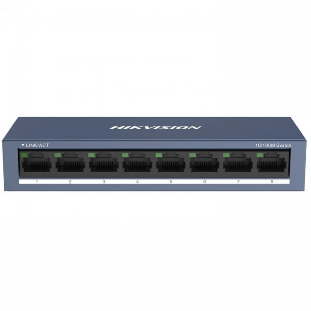 Коммутатор Hikvision DS-3E0108-O 100 Base-TX (100 мбит/с)