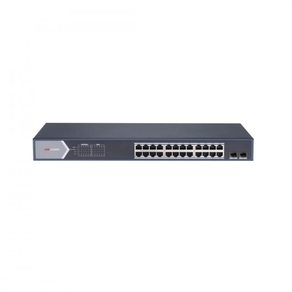 Коммутатор Hikvision DS-3E0526P-E DS-3E0526P-E(B) 1000 Base-T (1000 мбит/с), 2 SFP порта