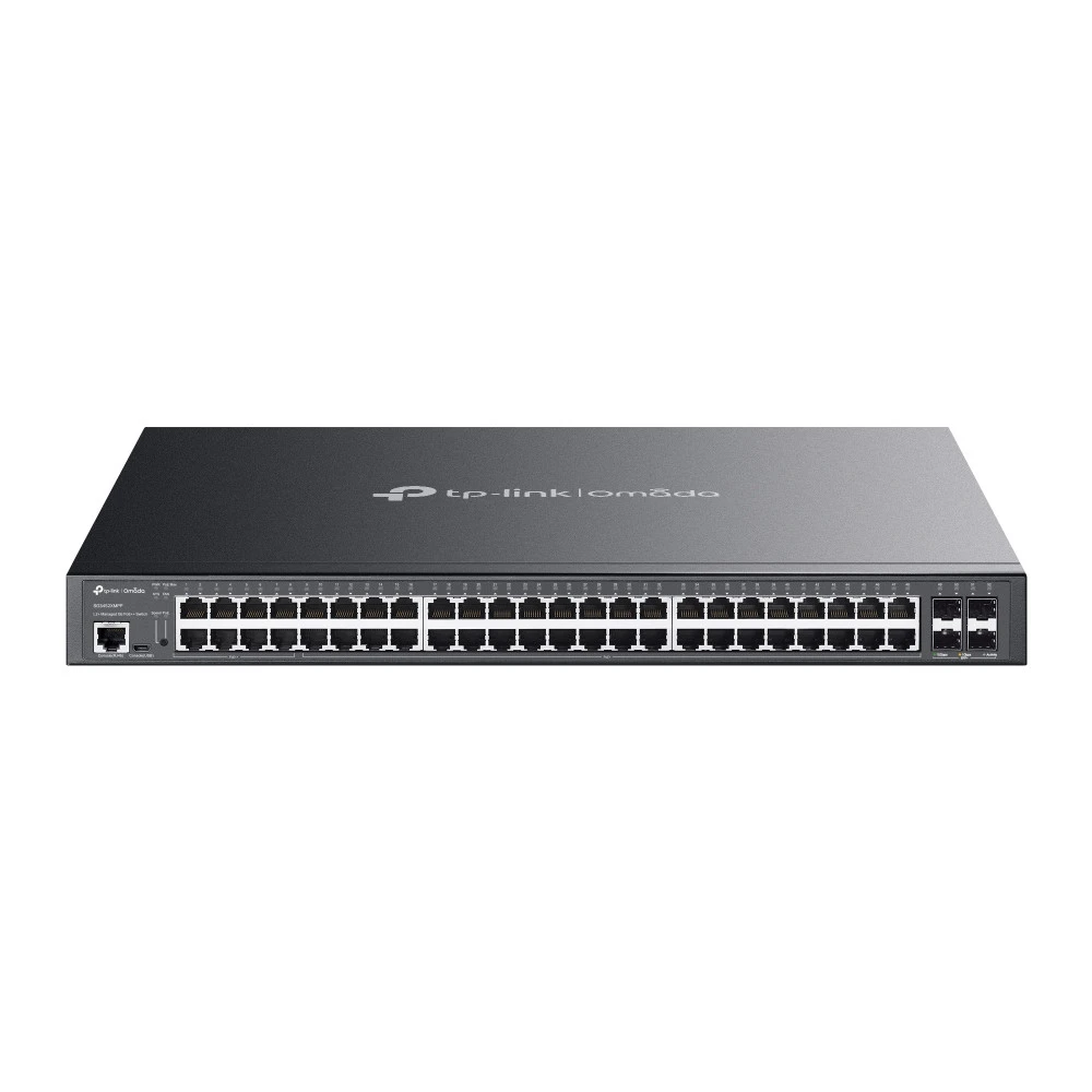 Коммутатор TP-Link SG3452XMPP SG3452XMPP(UN) 1000 Base-T (1000 мбит/с), 4 SFP порта