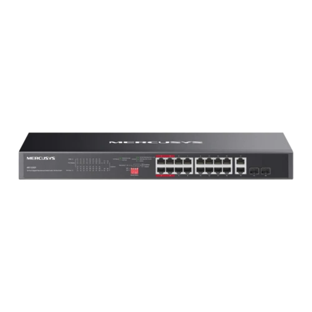 Коммутатор Mercusys MS120GP 1000 Base-T (1000 мбит/с), 2 SFP порта