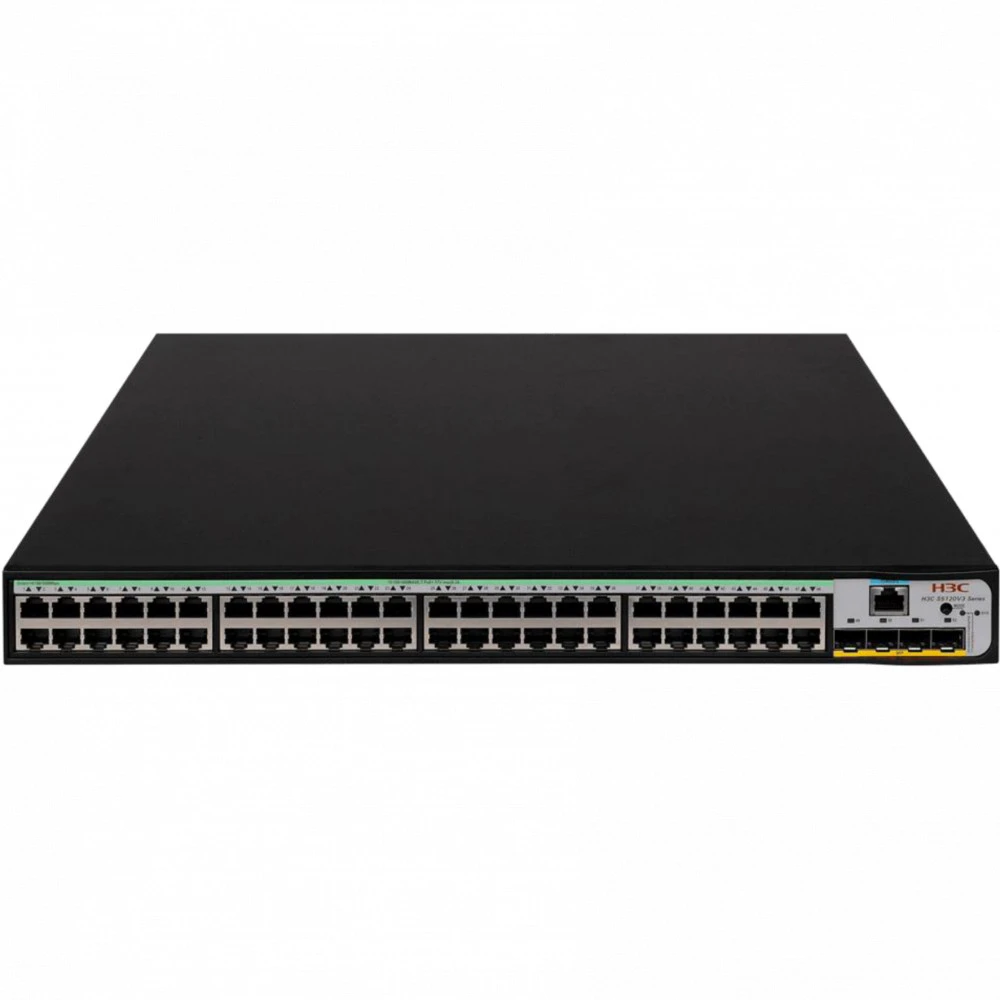Коммутатор H3C S5120V3-52P-PWR-LI LS5120V3-52P-PWR-LI-GL Switch 1000 Base-TX (1000 мбит/с), 4 SFP порта