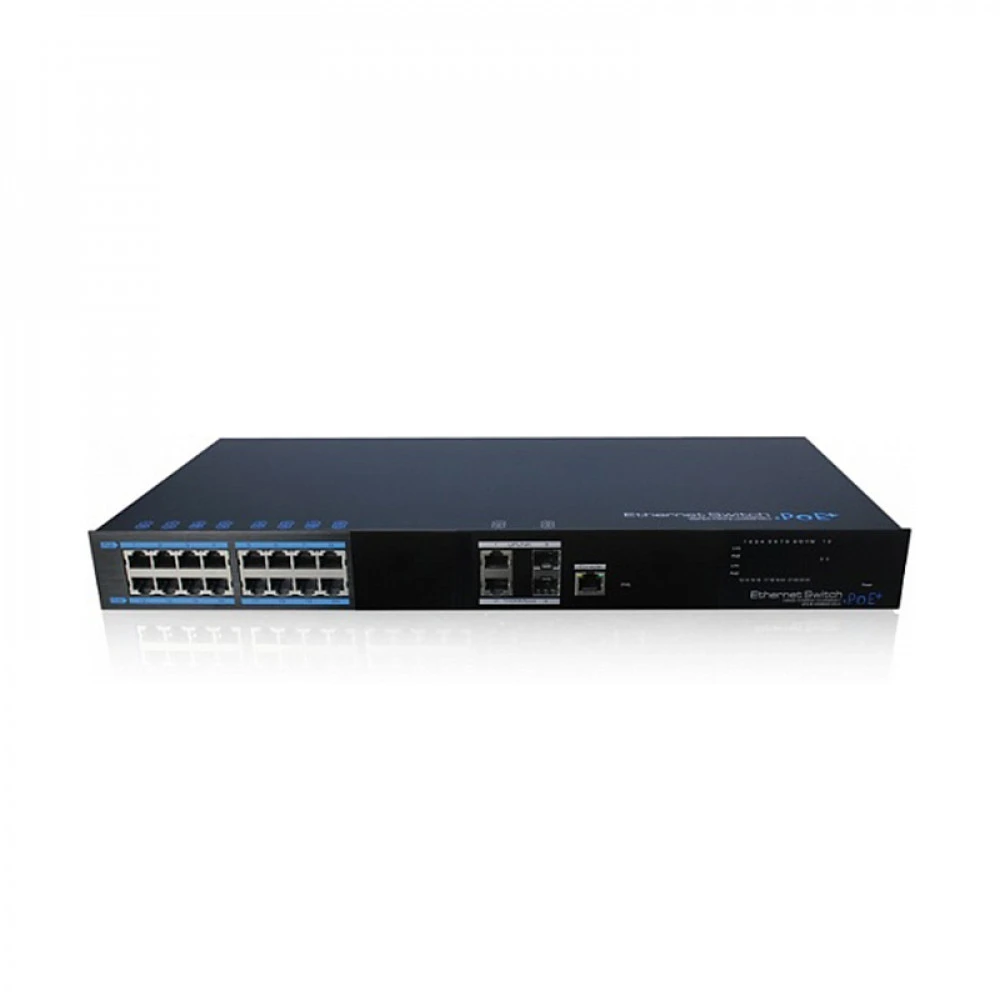 Коммутатор UTEPO UTP7216E-POE-L2 1000 Base-T (1000 мбит/с), 2 SFP порта
