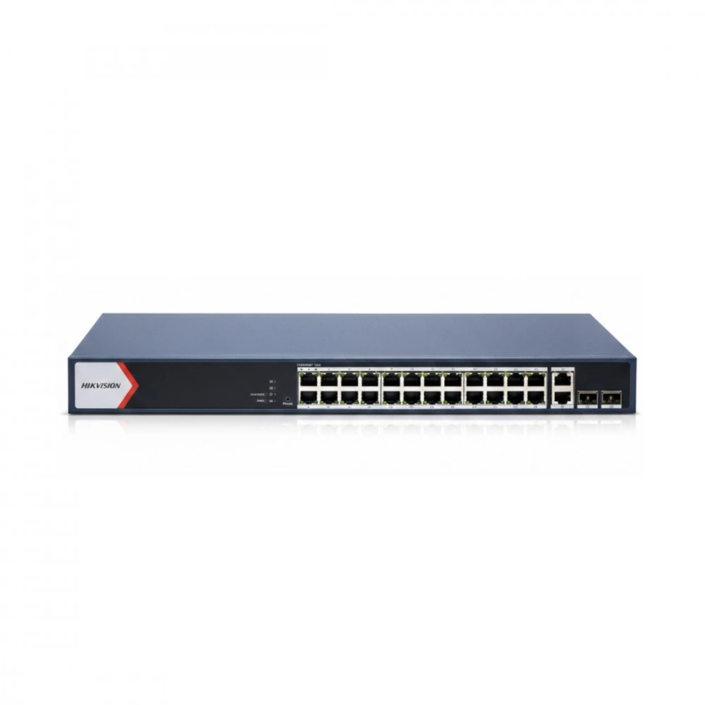 Коммутатор Hikvision DS-3E1506P-EI/M-4P1T1F DS-3E1528P-EI/M 1000 Base-T (1000 мбит/с), 2 SFP порта