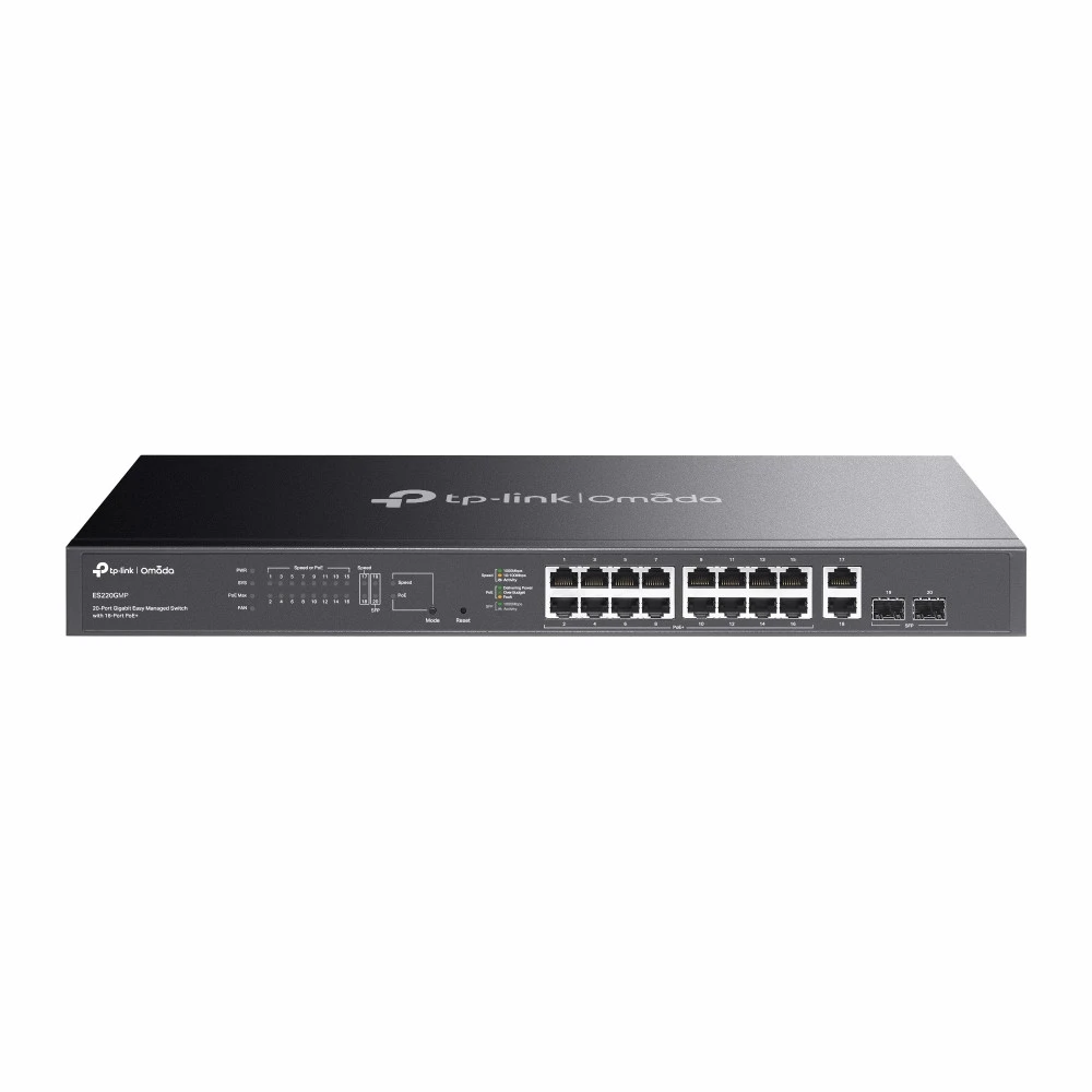 Коммутатор TP-Link ES220GMP ES220GMP(UN) 1000 Base-T (1000 мбит/с), 2 SFP порта