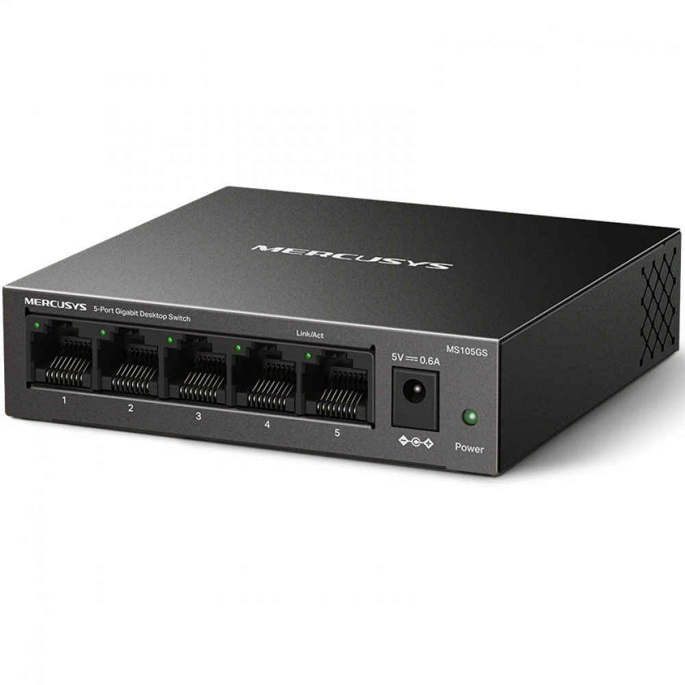 Коммутатор Mercusys MS105GS 1000 Base-T (1000 мбит/с)