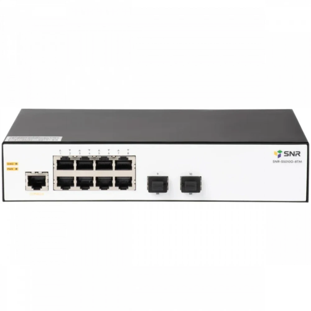 Коммутатор SNR SNR-S5010G-8TM 1000 Base-T (1000 мбит/с), 2 SFP порта