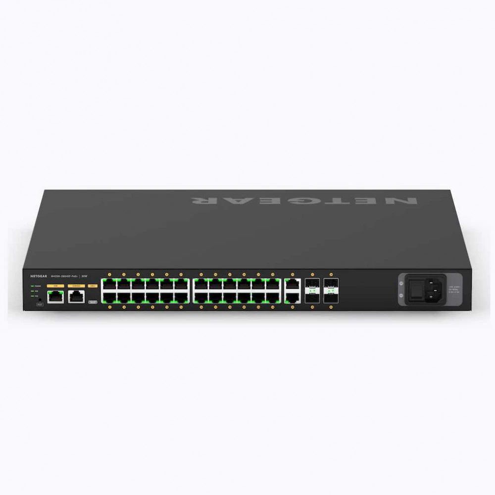 Коммутатор BIAMP NMS-NG26GPX-AVB 911.1976.900 1000 Base-T (1000 мбит/с), 4 SFP порта
