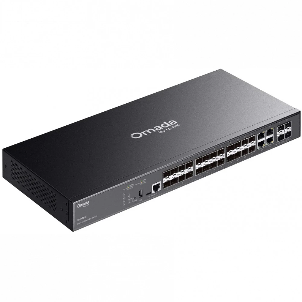 Коммутатор TP-Link SG5428XF 1000 Base-T (1000 мбит/с), 20 SFP портов
