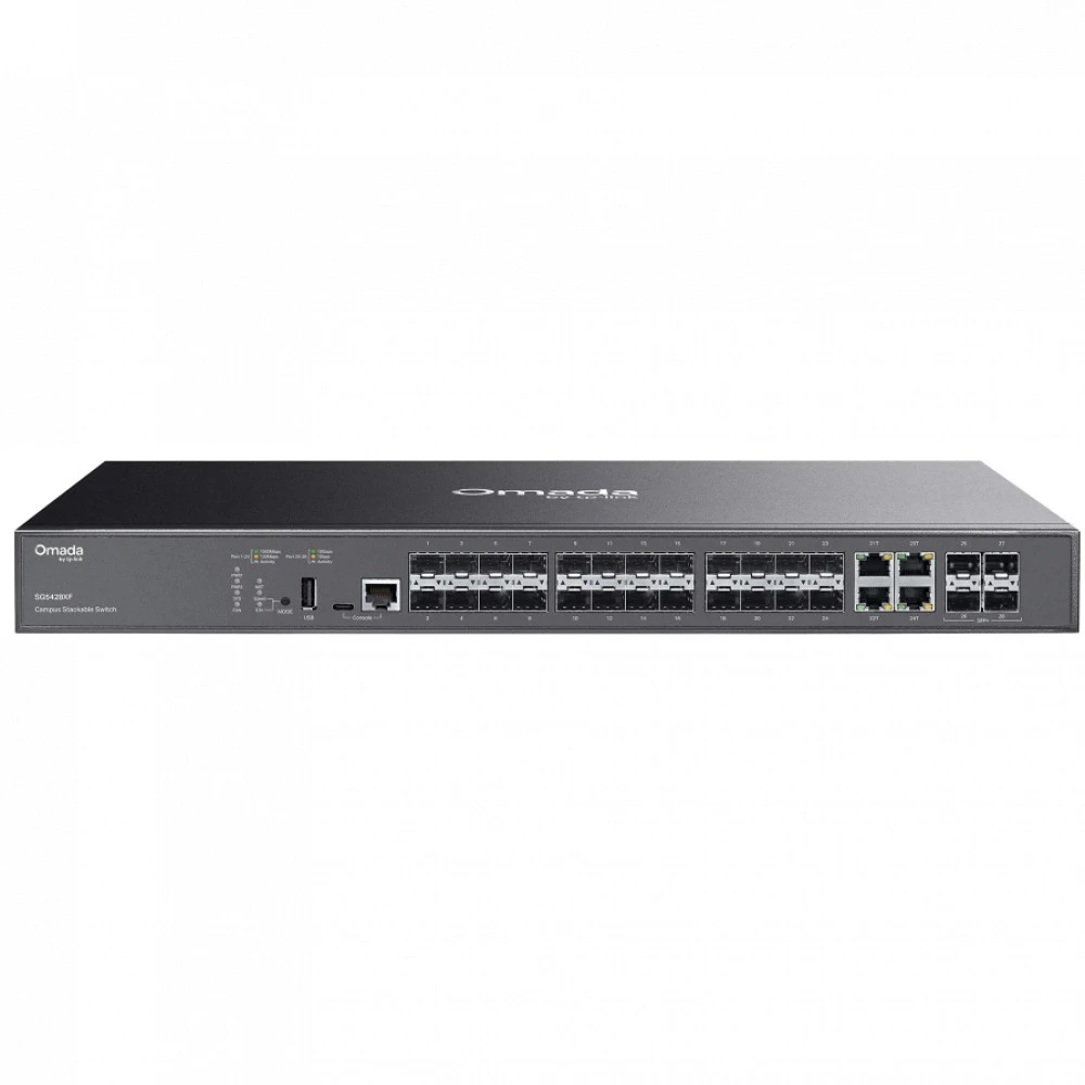 Коммутатор TP-Link SG5428XF 1000 Base-T (1000 мбит/с), 20 SFP портов