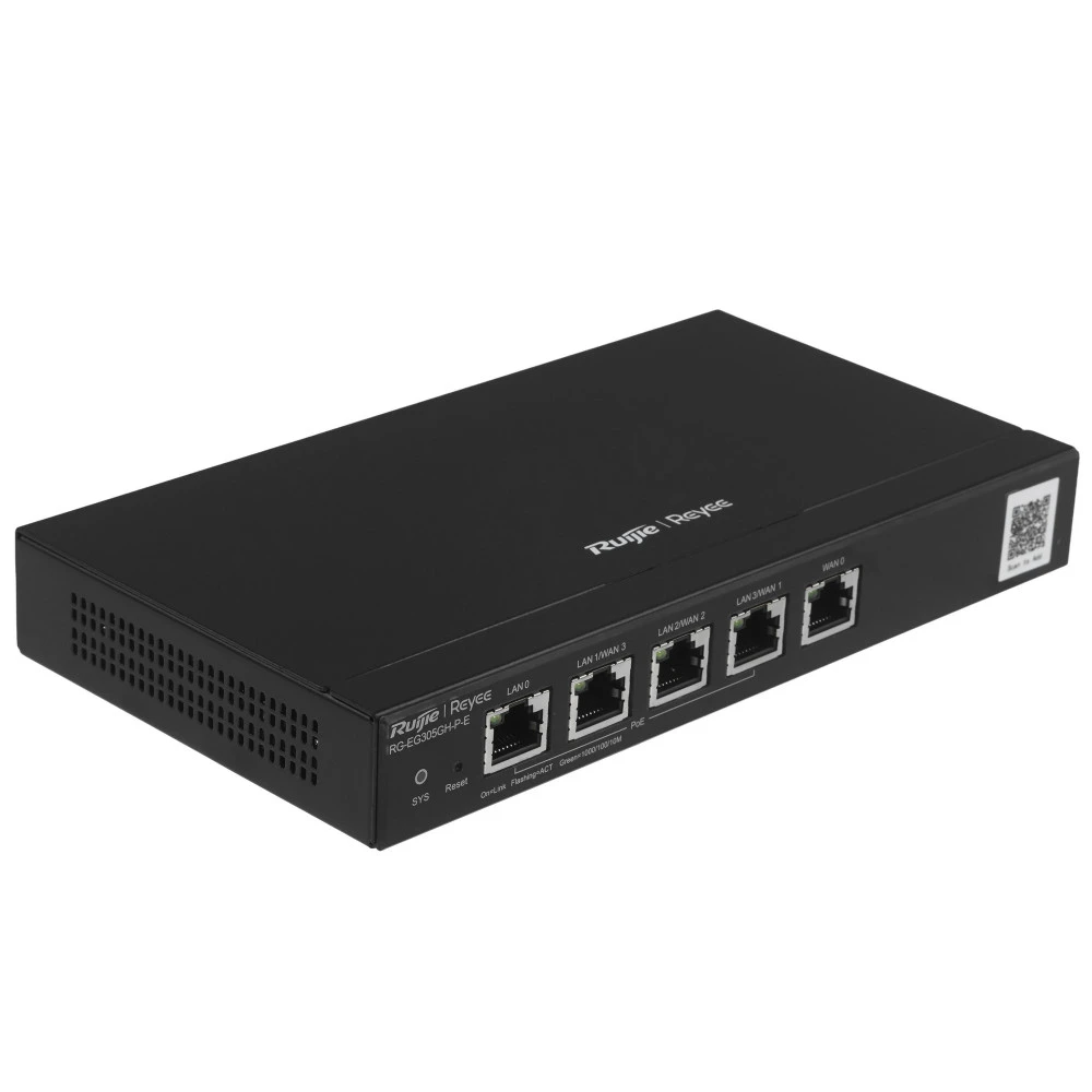 Маршрутизатор Ruijie RG-EG305GH-P-E 6971693272415 10/100/1000 Base-TX (1000 мбит/с)