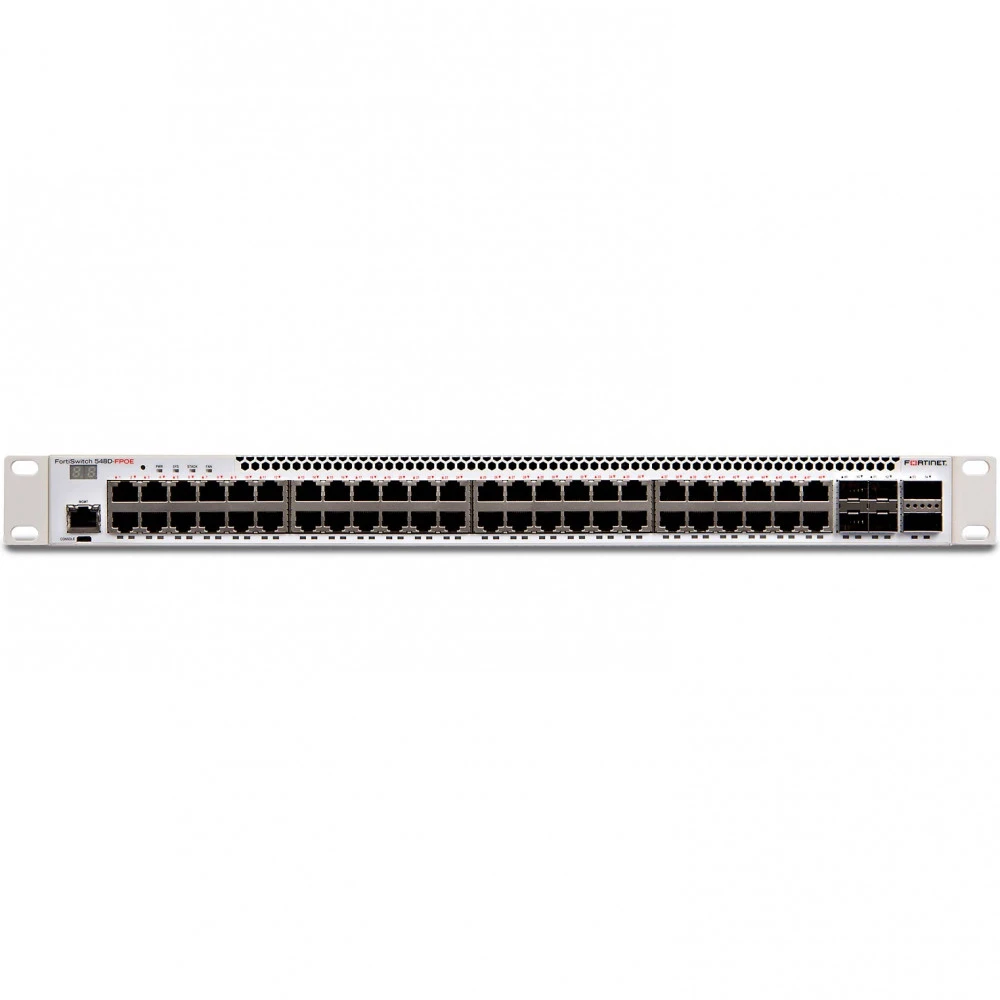 Коммутатор Fortinet FortiSwitch 548B-FPOE FS-548D-FPOE 1000 Base-T (1000 мбит/с), 6 SFP портов