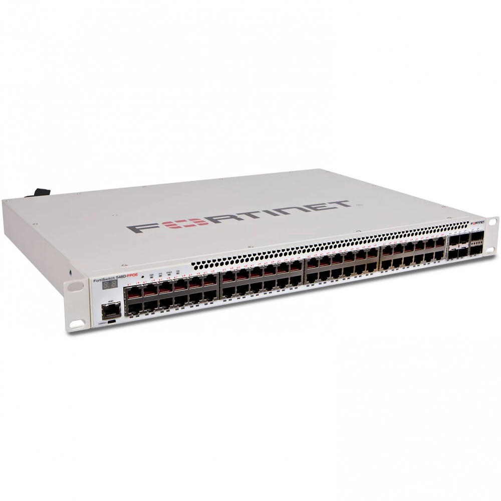 Коммутатор Fortinet FortiSwitch 548B-FPOE FS-548D-FPOE 1000 Base-T (1000 мбит/с), 6 SFP портов