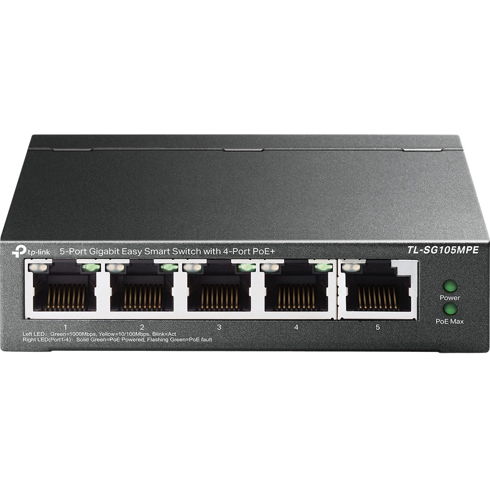 Коммутатор TP-Link TL-SG105MPE 1000 Base-T (1000 мбит/с)