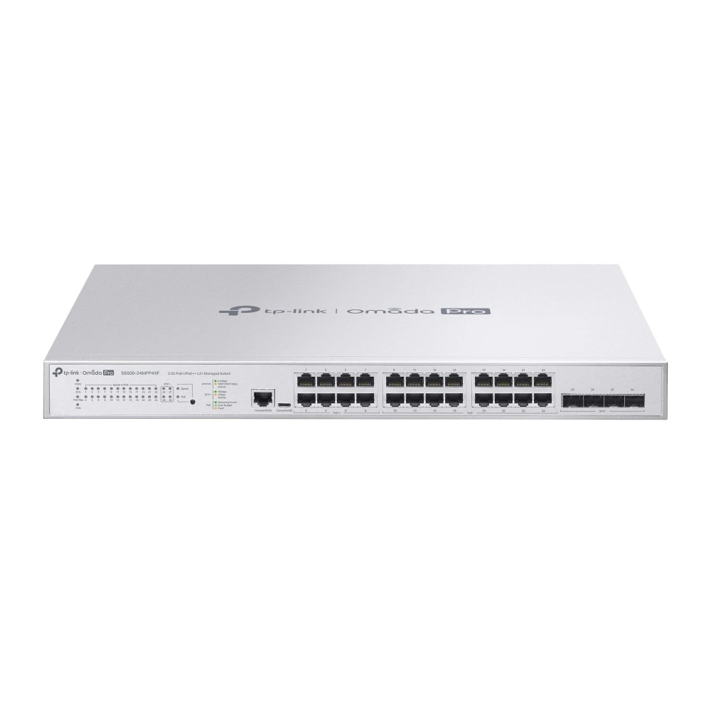Коммутатор TP-Link Omada Pro S5500-24MPP4XF 2.5 GBase-T (2500 мбит/с), 4 SFP порта