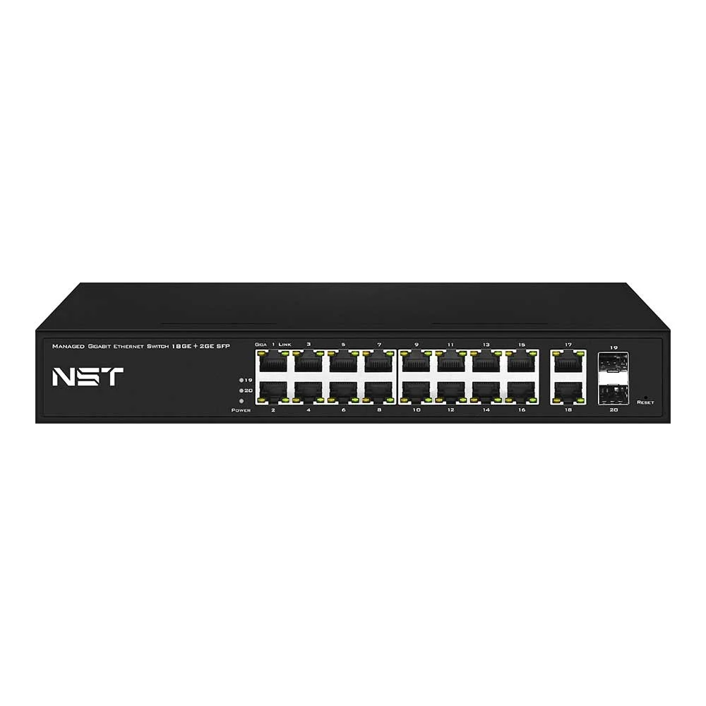 Коммутатор MONSTER SW-18G2G-L NS-SW-18G2G-L 1000 Base-T (1000 мбит/с), 2 SFP порта