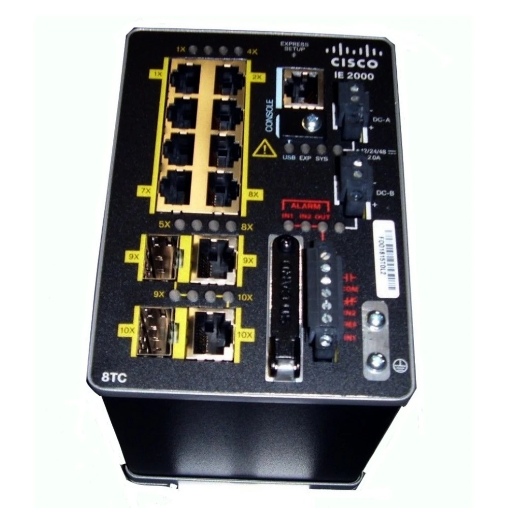Коммутатор Cisco Industrial Ethernet 2000 IE-2000-8TC-G-B 100 Base-TX (100 мбит/с)