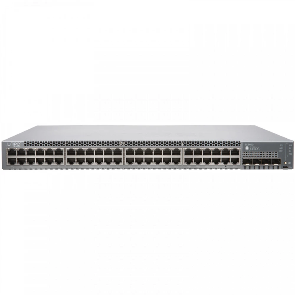 Коммутатор Juniper EX3400 EX3400-48T-AFI 1000 Base-T (1000 мбит/с), 4 SFP порта