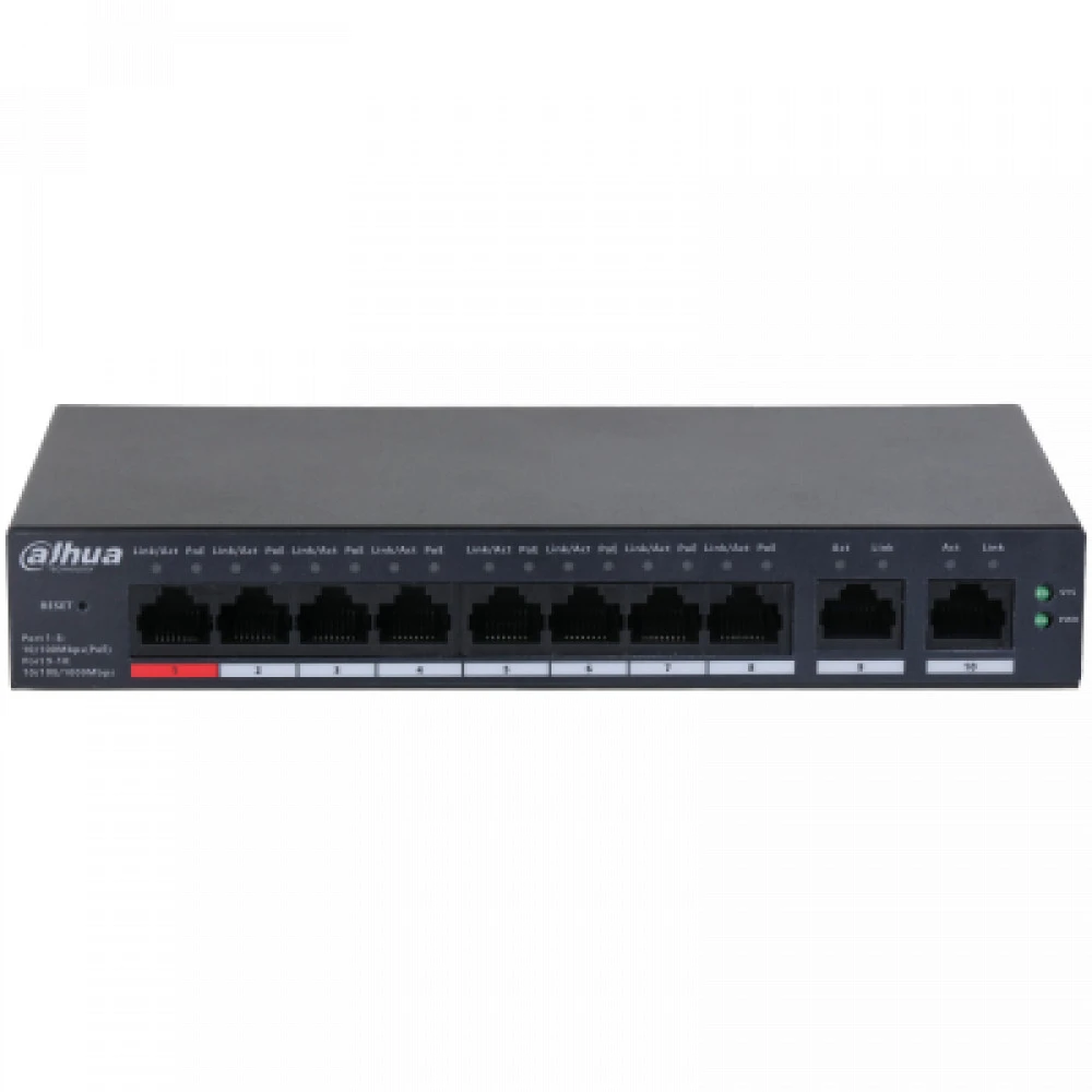 Коммутатор Dahua CS4010 DH-CS4010-8ET-110 100 Base-TX (100 мбит/с)