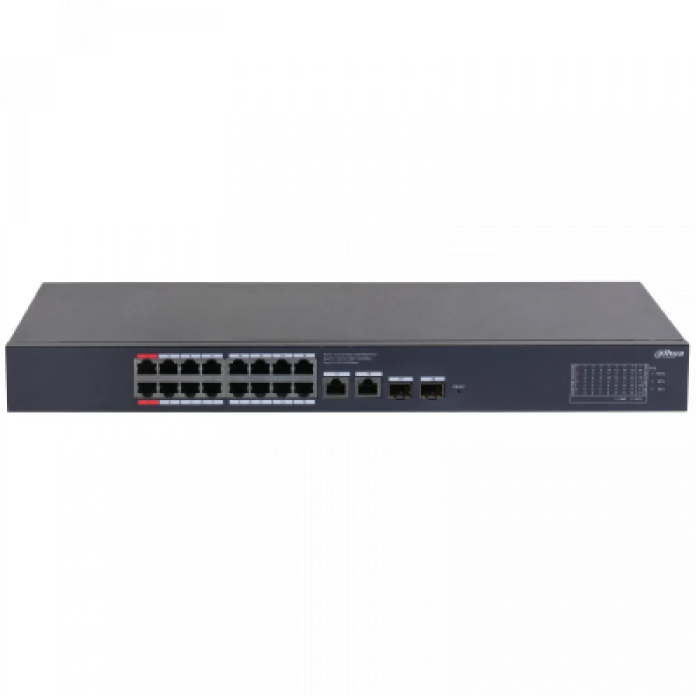 Коммутатор Dahua CS4220 DH-CS4220-16GT-240 1000 Base-TX (1000 мбит/с), 2 SFP порта