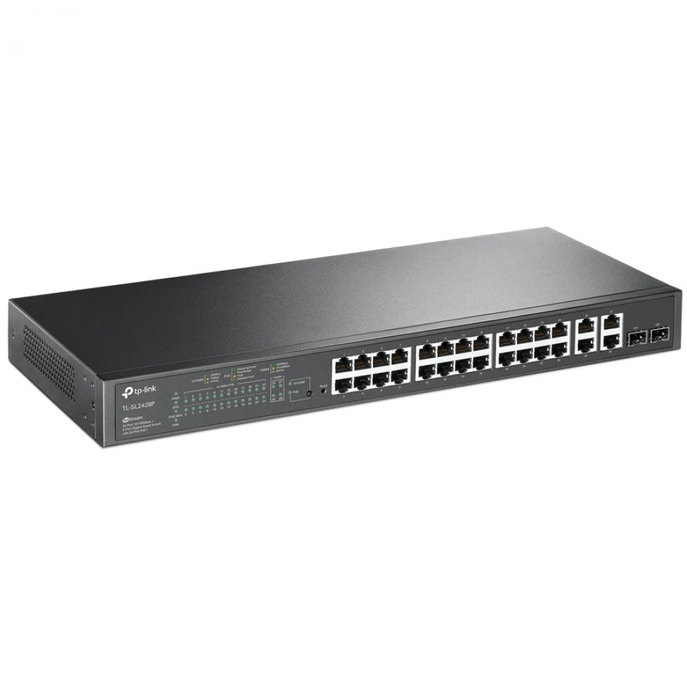 Коммутатор TP-Link SL2428P 100 Base-TX (100 мбит/с), 2 SFP порта