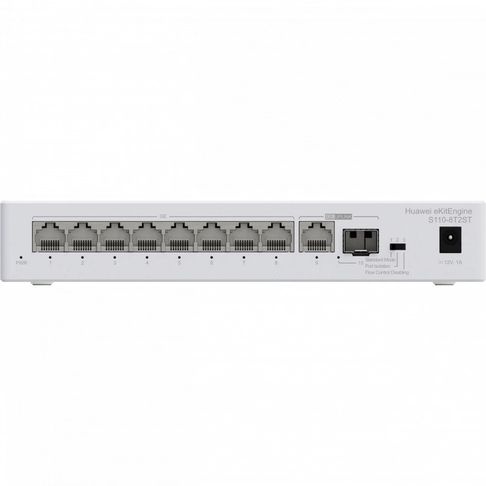 Коммутатор Huawei eKit S110-8T2ST 98012199 1000 Base-T (1000 мбит/с), 1 SFP порт