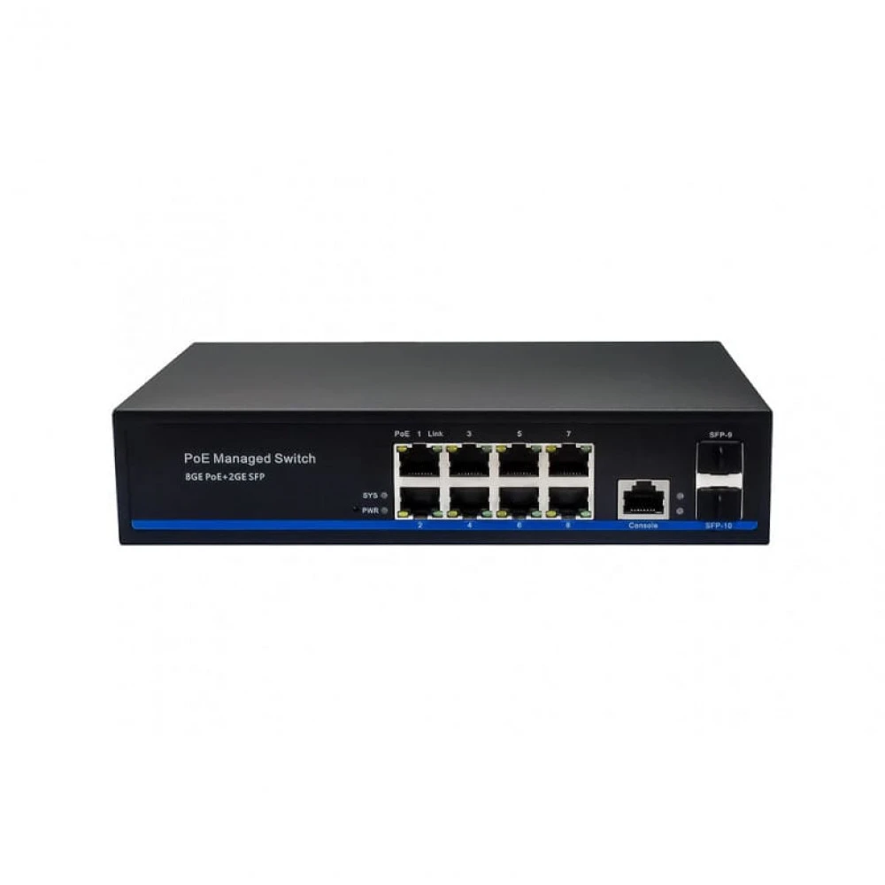 Коммутатор MONSTER SW-8G2G NS-SW-8G2G-PL 1000 Base-T (1000 мбит/с), 2 SFP порта