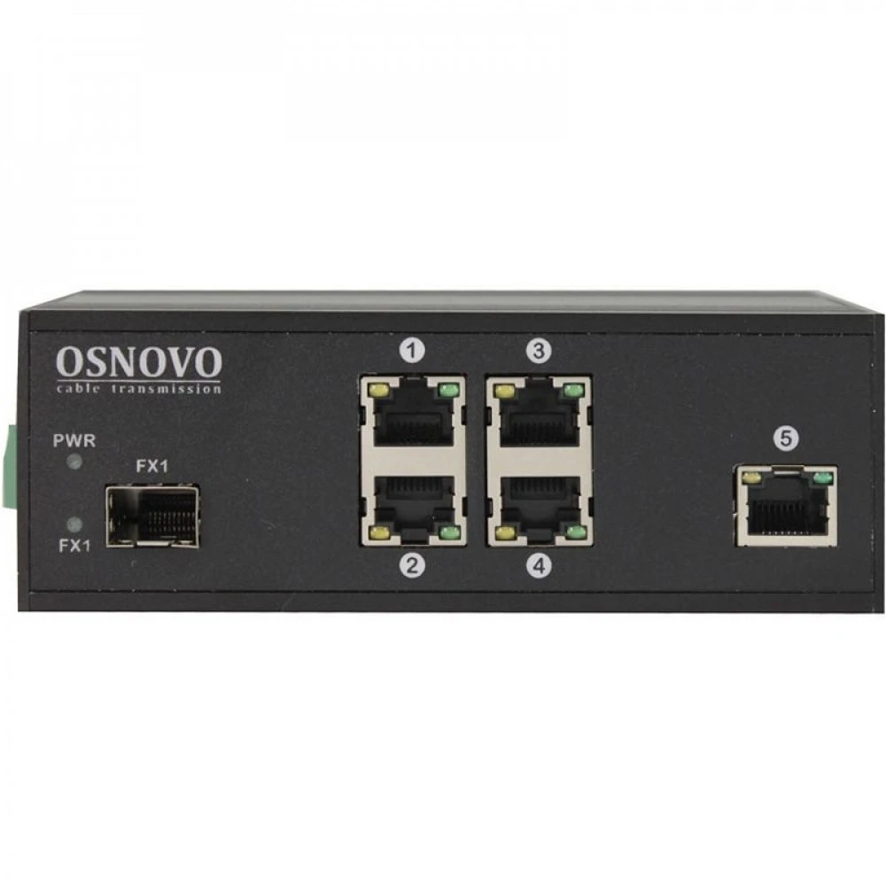 Коммутатор OSNOVO SW-40501/IC 100 Base-T (100 мбит/с), 1 SFP порт