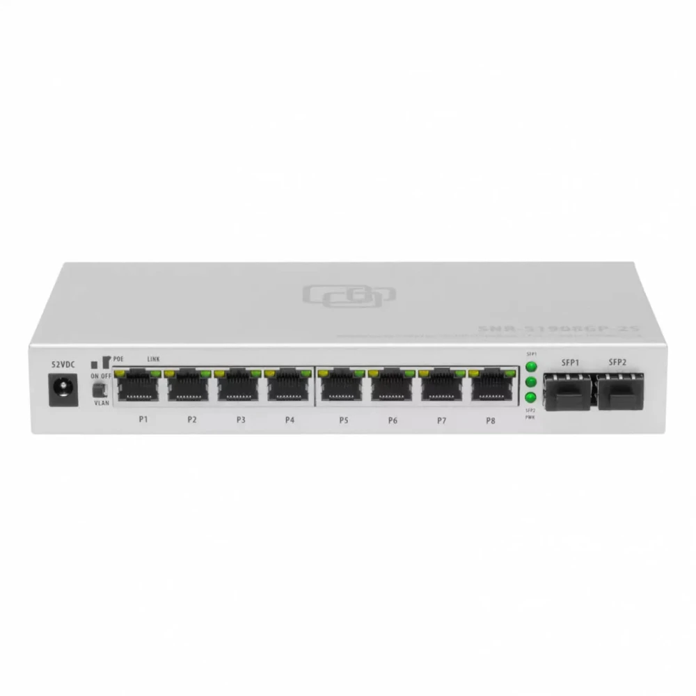 Коммутатор SNR S1908GP-2S SNR-S1908GP-2S 1000 Base-T (1000 мбит/с), 2 SFP порта