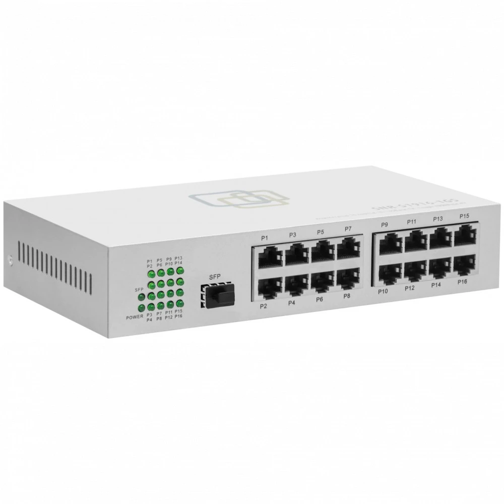 Коммутатор SNR S1916-1GS SNR-S1916-1GS 100 Base-TX (100 мбит/с), 1 SFP порт