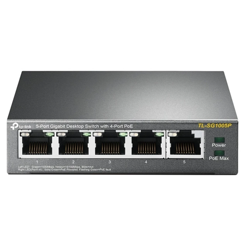 Коммутатор TP-Link TL-SG1005P 1000 Base-TX (1000 мбит/с)